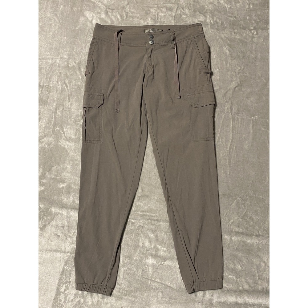 Prana Women's Gray Cargo Jogger Pants Size‎ 2 Lightweight Outdoor Casual Travel